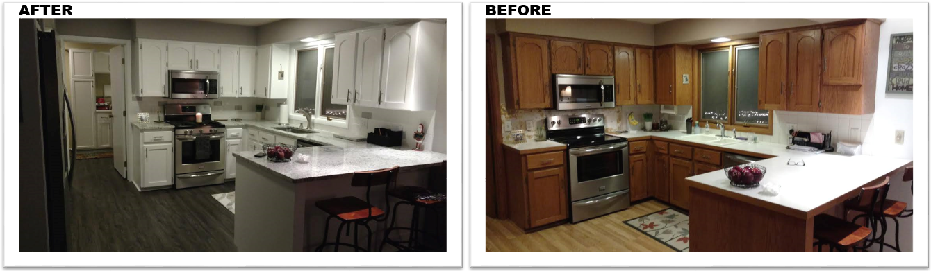 Kitchen refinishing grand rapids mi before and after