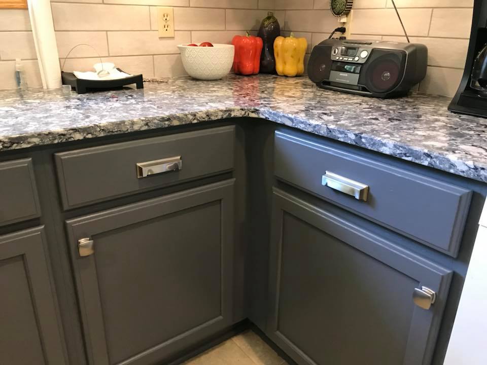 Kitchen Cabinet Refinishing Before After Shelly S Kitchen Painting